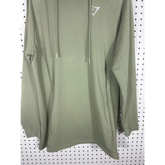 Gymshark mens light green critical pullover hoodie size M - Picture 3 of 10